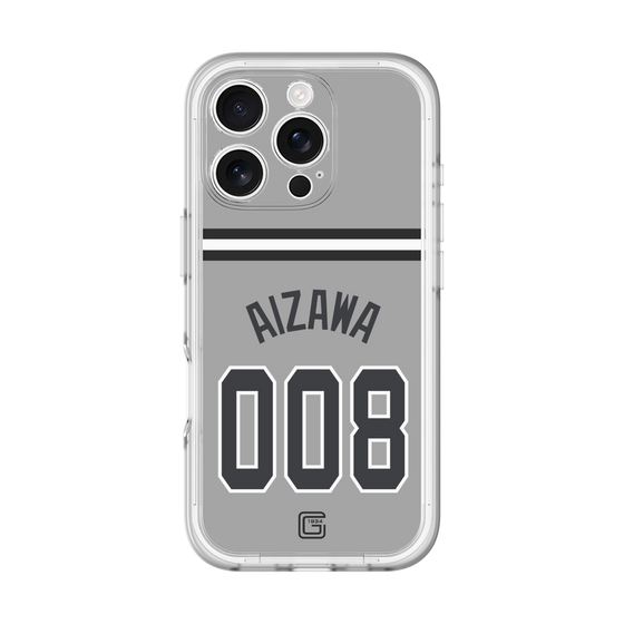 スリムプロテクションプレミアムケース［ 読売ジャイアンツ - #008 AIZAWA - ビジター ］
