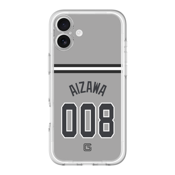 スリムプロテクションプレミアムケース［ 読売ジャイアンツ - #008 AIZAWA - ビジター ］