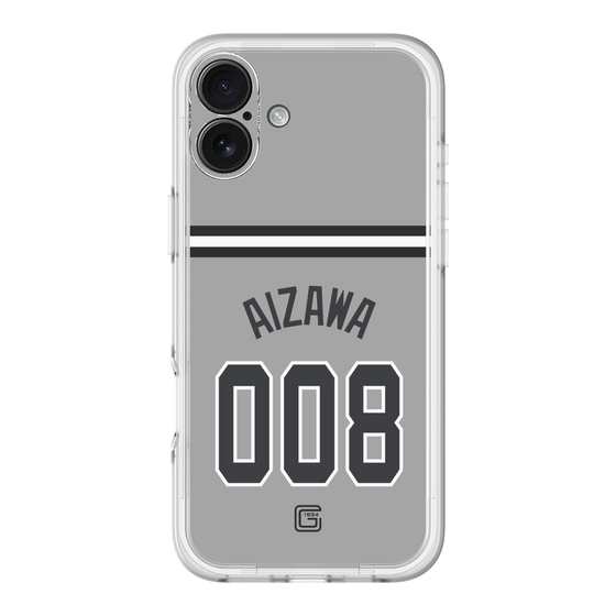 スリムプロテクションプレミアムケース［ 読売ジャイアンツ - #008 AIZAWA - ビジター ］