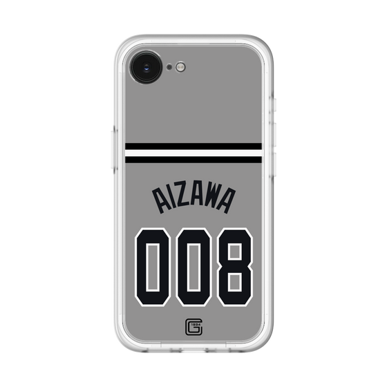 スリムプロテクションプレミアムケース［ 読売ジャイアンツ - #008 AIZAWA - ビジター ］