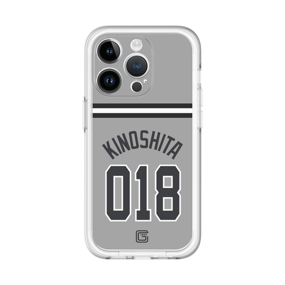 スリムプロテクションプレミアムケース［ 読売ジャイアンツ - #018 KINOSHITA - ビジター ］