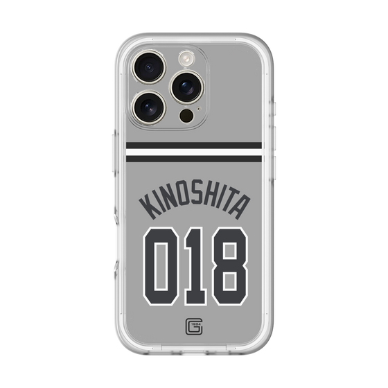 スリムプロテクションプレミアムケース［ 読売ジャイアンツ - #018 KINOSHITA - ビジター ］