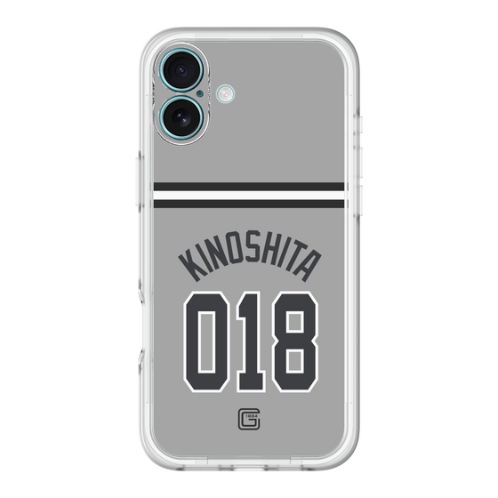 スリムプロテクションプレミアムケース［ 読売ジャイアンツ - #018 KINOSHITA - ビジター ］