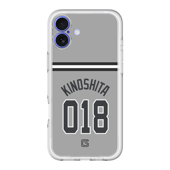 スリムプロテクションプレミアムケース［ 読売ジャイアンツ - #018 KINOSHITA - ビジター ］