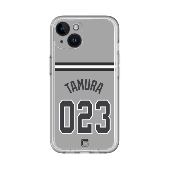 スリムプロテクションプレミアムケース［ 読売ジャイアンツ - #023 TAMURA - ビジター ］