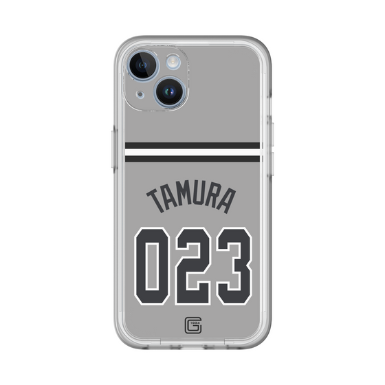 スリムプロテクションプレミアムケース［ 読売ジャイアンツ - #023 TAMURA - ビジター ］