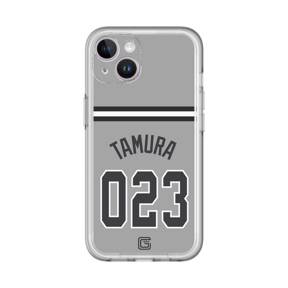 スリムプロテクションプレミアムケース［ 読売ジャイアンツ - #023 TAMURA - ビジター ］