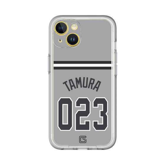 スリムプロテクションプレミアムケース［ 読売ジャイアンツ - #023 TAMURA - ビジター ］