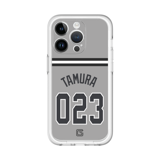 スリムプロテクションプレミアムケース［ 読売ジャイアンツ - #023 TAMURA - ビジター ］