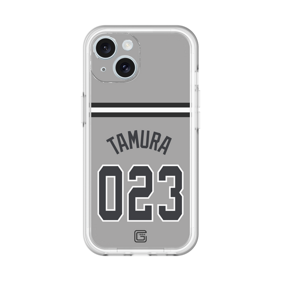 スリムプロテクションプレミアムケース［ 読売ジャイアンツ - #023 TAMURA - ビジター ］