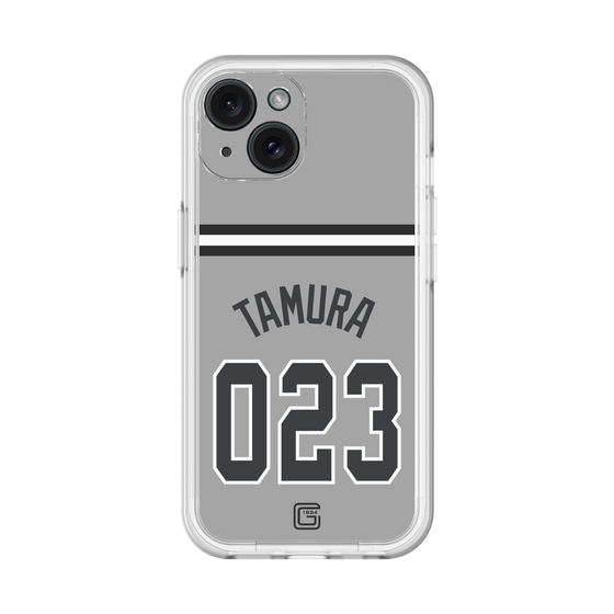 スリムプロテクションプレミアムケース［ 読売ジャイアンツ - #023 TAMURA - ビジター ］