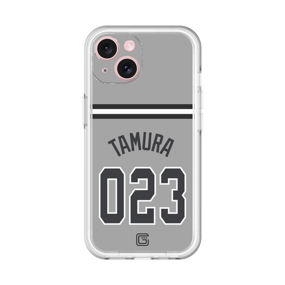 スリムプロテクションプレミアムケース［ 読売ジャイアンツ - #023 TAMURA - ビジター ］