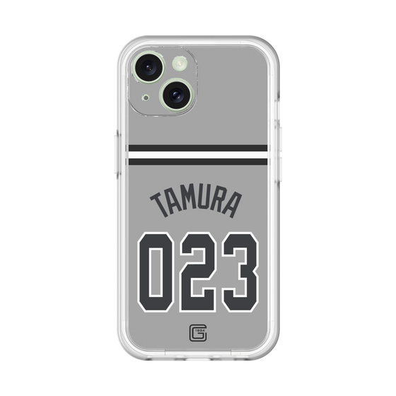 スリムプロテクションプレミアムケース［ 読売ジャイアンツ - #023 TAMURA - ビジター ］