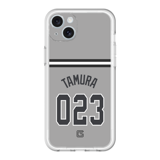 スリムプロテクションプレミアムケース［ 読売ジャイアンツ - #023 TAMURA - ビジター ］