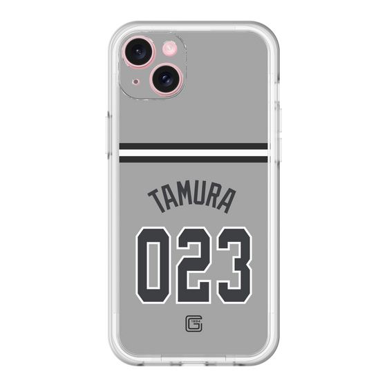 スリムプロテクションプレミアムケース［ 読売ジャイアンツ - #023 TAMURA - ビジター ］