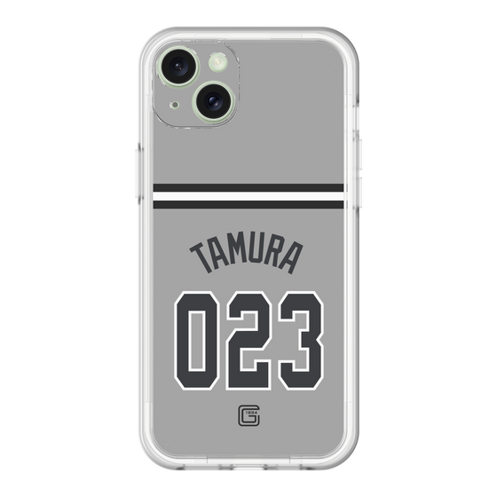 スリムプロテクションプレミアムケース［ 読売ジャイアンツ - #023 TAMURA - ビジター ］