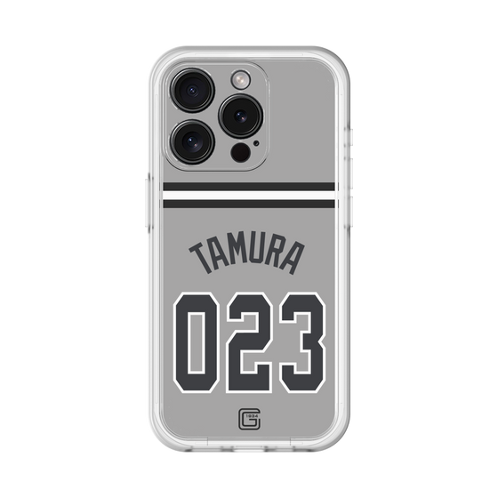 スリムプロテクションプレミアムケース［ 読売ジャイアンツ - #023 TAMURA - ビジター ］