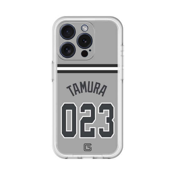 スリムプロテクションプレミアムケース［ 読売ジャイアンツ - #023 TAMURA - ビジター ］