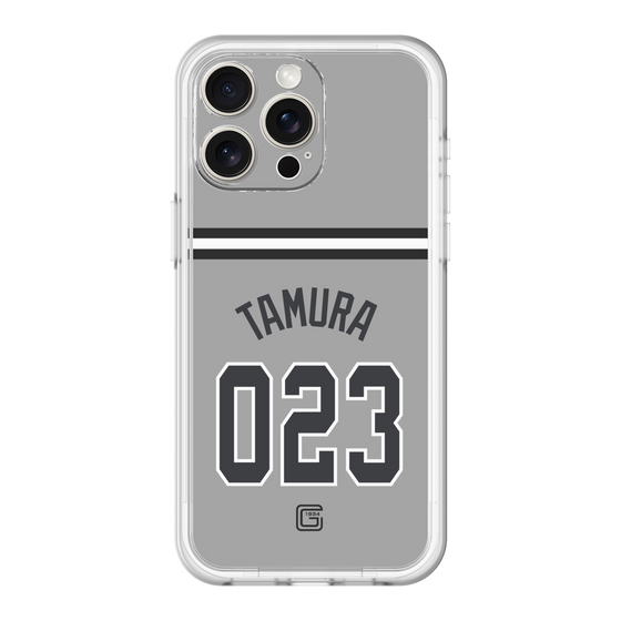 スリムプロテクションプレミアムケース［ 読売ジャイアンツ - #023 TAMURA - ビジター ］