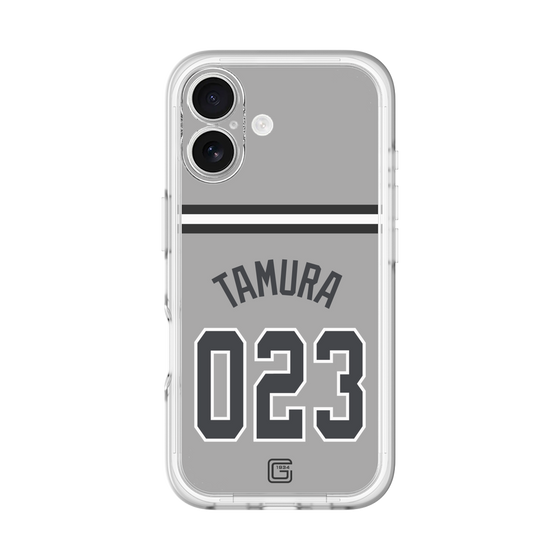 スリムプロテクションプレミアムケース［ 読売ジャイアンツ - #023 TAMURA - ビジター ］