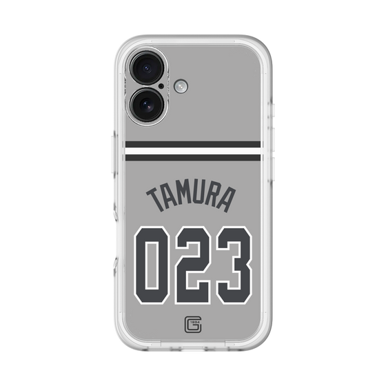 スリムプロテクションプレミアムケース［ 読売ジャイアンツ - #023 TAMURA - ビジター ］