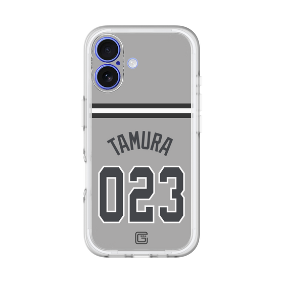 スリムプロテクションプレミアムケース［ 読売ジャイアンツ - #023 TAMURA - ビジター ］