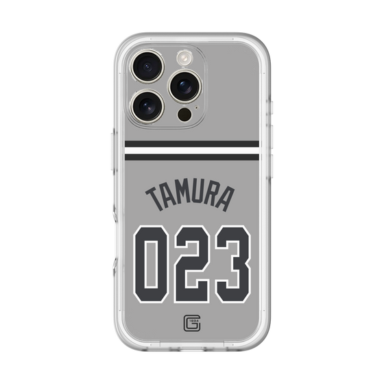 スリムプロテクションプレミアムケース［ 読売ジャイアンツ - #023 TAMURA - ビジター ］