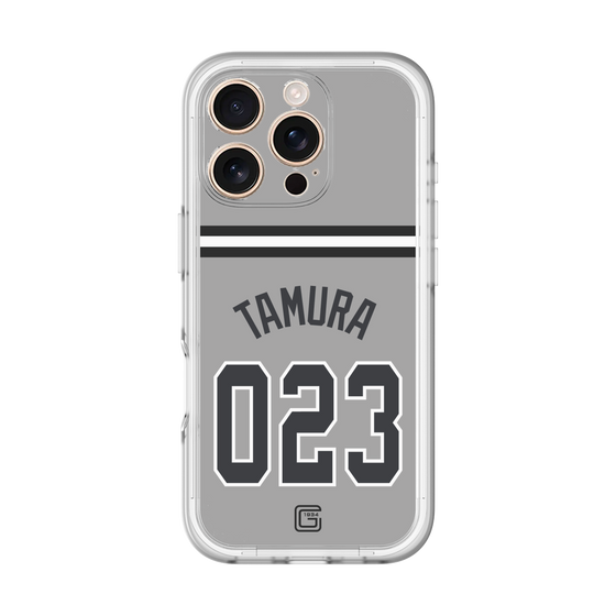 スリムプロテクションプレミアムケース［ 読売ジャイアンツ - #023 TAMURA - ビジター ］