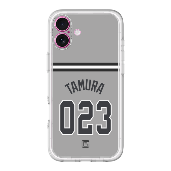 スリムプロテクションプレミアムケース［ 読売ジャイアンツ - #023 TAMURA - ビジター ］