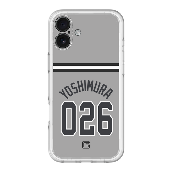 スリムプロテクションプレミアムケース［ 読売ジャイアンツ - #026 YOSHIMURA - ビジター ］
