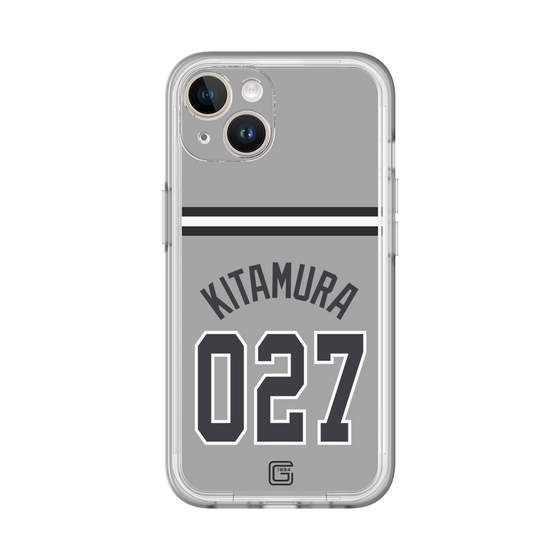 スリムプロテクションプレミアムケース［ 読売ジャイアンツ - #027 KITAMURA - ビジター ］