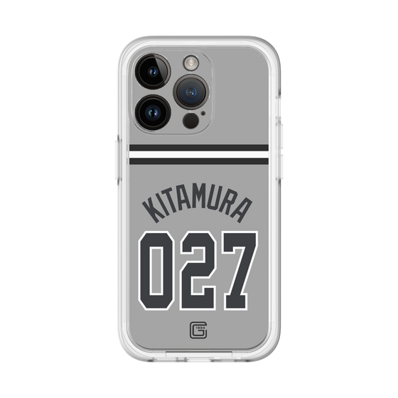 スリムプロテクションプレミアムケース［ 読売ジャイアンツ - #027 KITAMURA - ビジター ］