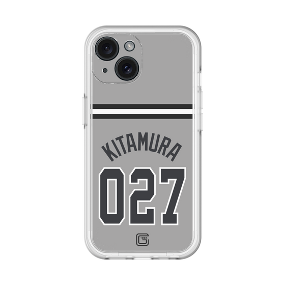 スリムプロテクションプレミアムケース［ 読売ジャイアンツ - #027 KITAMURA - ビジター ］