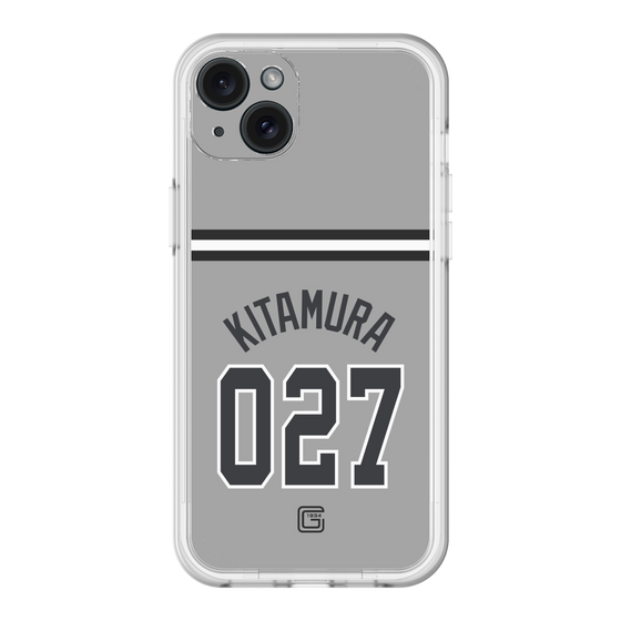 スリムプロテクションプレミアムケース［ 読売ジャイアンツ - #027 KITAMURA - ビジター ］