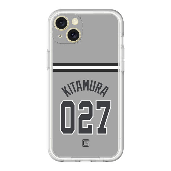 スリムプロテクションプレミアムケース［ 読売ジャイアンツ - #027 KITAMURA - ビジター ］