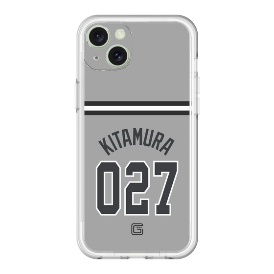 スリムプロテクションプレミアムケース［ 読売ジャイアンツ - #027 KITAMURA - ビジター ］