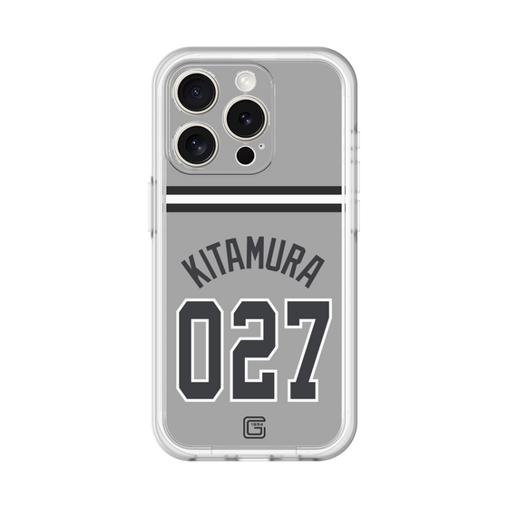 スリムプロテクションプレミアムケース［ 読売ジャイアンツ - #027 KITAMURA - ビジター ］