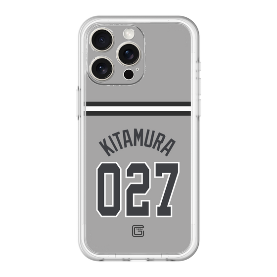 スリムプロテクションプレミアムケース［ 読売ジャイアンツ - #027 KITAMURA - ビジター ］