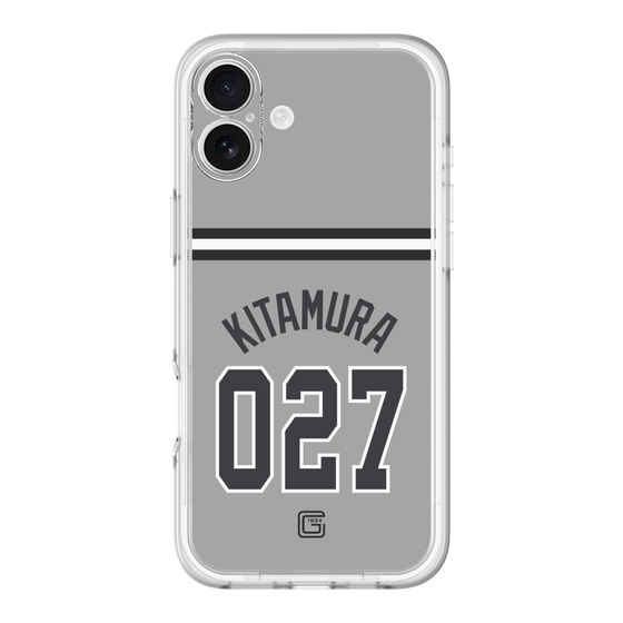 スリムプロテクションプレミアムケース［ 読売ジャイアンツ - #027 KITAMURA - ビジター ］