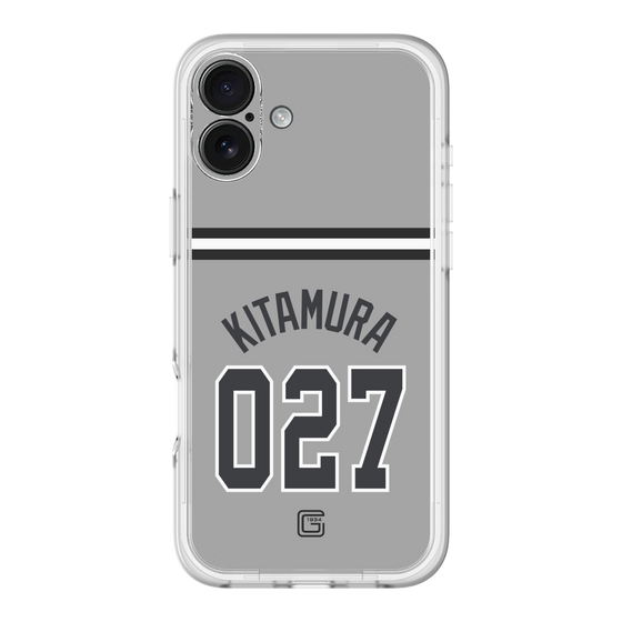 スリムプロテクションプレミアムケース［ 読売ジャイアンツ - #027 KITAMURA - ビジター ］