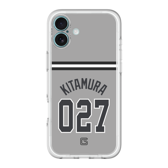スリムプロテクションプレミアムケース［ 読売ジャイアンツ - #027 KITAMURA - ビジター ］