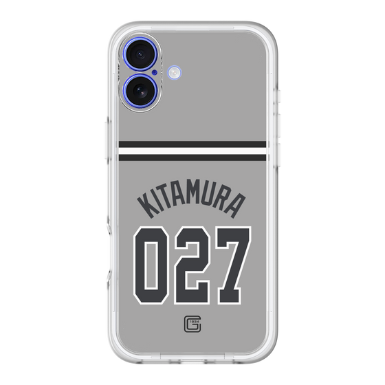 スリムプロテクションプレミアムケース［ 読売ジャイアンツ - #027 KITAMURA - ビジター ］