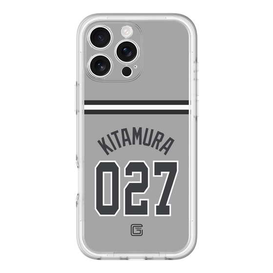 スリムプロテクションプレミアムケース［ 読売ジャイアンツ - #027 KITAMURA - ビジター ］