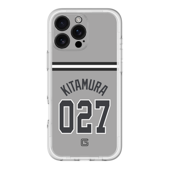 スリムプロテクションプレミアムケース［ 読売ジャイアンツ - #027 KITAMURA - ビジター ］