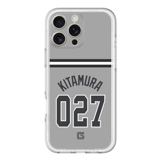 スリムプロテクションプレミアムケース［ 読売ジャイアンツ - #027 KITAMURA - ビジター ］
