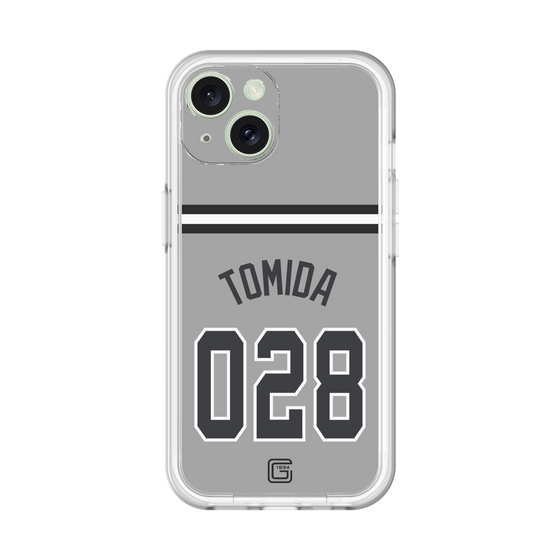 スリムプロテクションプレミアムケース［ 読売ジャイアンツ - #028 TOMIDA - ビジター ］