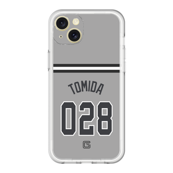 スリムプロテクションプレミアムケース［ 読売ジャイアンツ - #028 TOMIDA - ビジター ］