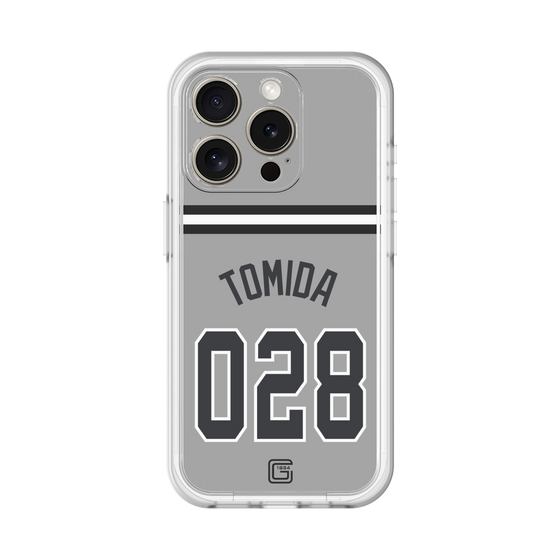 スリムプロテクションプレミアムケース［ 読売ジャイアンツ - #028 TOMIDA - ビジター ］