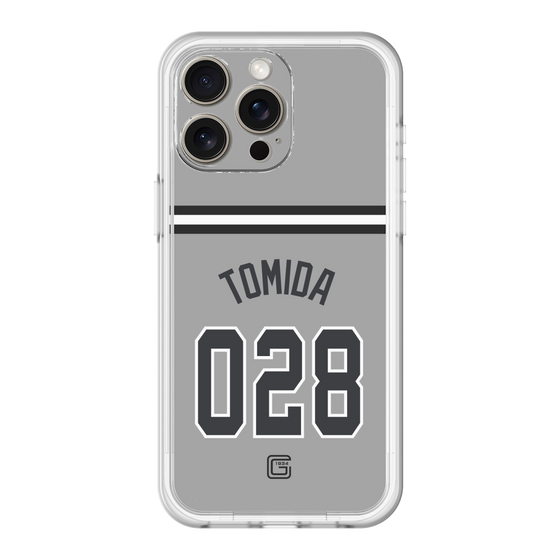スリムプロテクションプレミアムケース［ 読売ジャイアンツ - #028 TOMIDA - ビジター ］