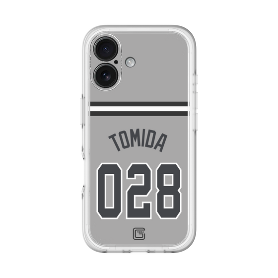 スリムプロテクションプレミアムケース［ 読売ジャイアンツ - #028 TOMIDA - ビジター ］